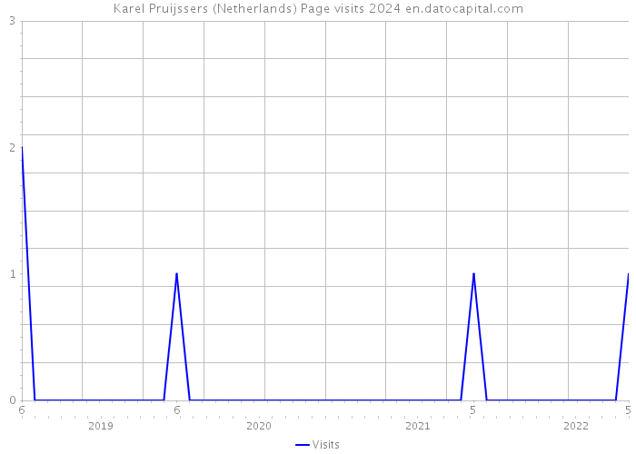 Karel Pruijssers (Netherlands) Page visits 2024 