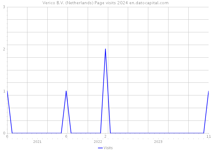 Verico B.V. (Netherlands) Page visits 2024 