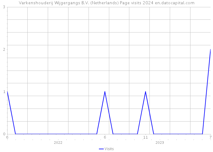 Varkenshouderij Wijgergangs B.V. (Netherlands) Page visits 2024 