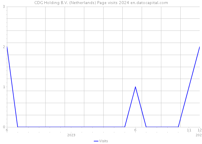 CDG Holding B.V. (Netherlands) Page visits 2024 