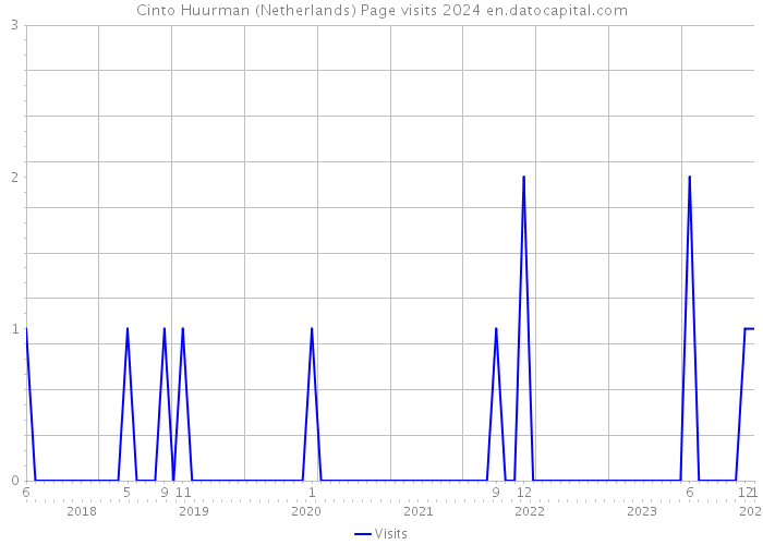 Cinto Huurman (Netherlands) Page visits 2024 