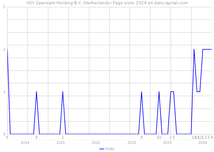 VDV Zaandam Holding B.V. (Netherlands) Page visits 2024 