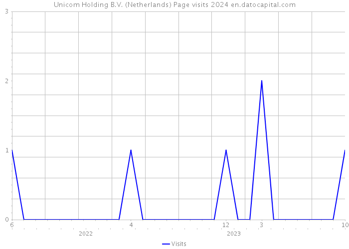 Unicom Holding B.V. (Netherlands) Page visits 2024 