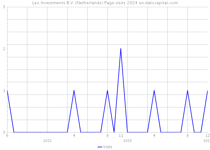Leo Investments B.V. (Netherlands) Page visits 2024 