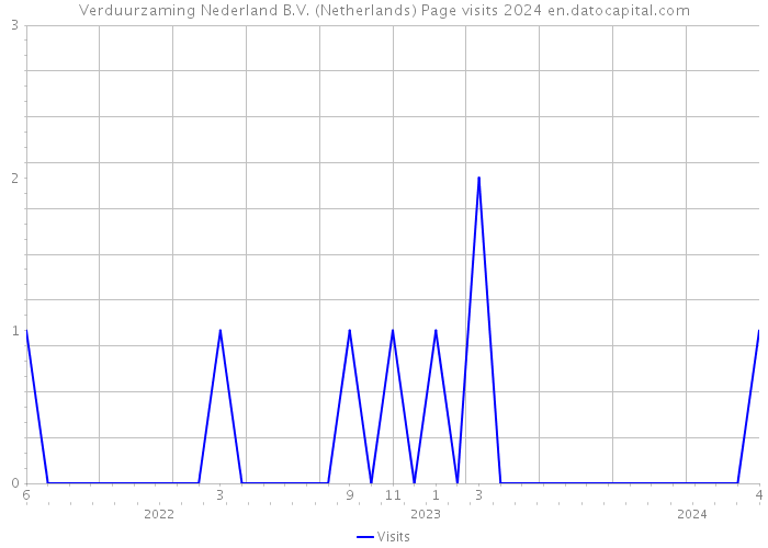 Verduurzaming Nederland B.V. (Netherlands) Page visits 2024 