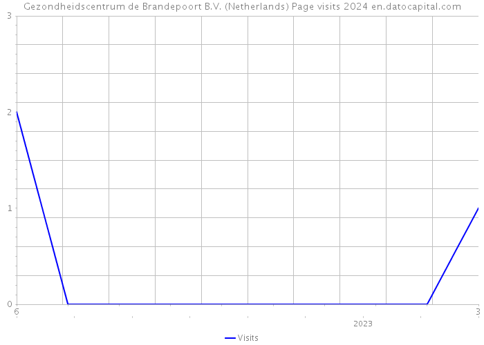 Gezondheidscentrum de Brandepoort B.V. (Netherlands) Page visits 2024 