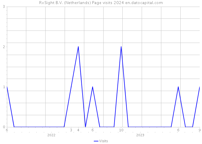 RxSight B.V. (Netherlands) Page visits 2024 