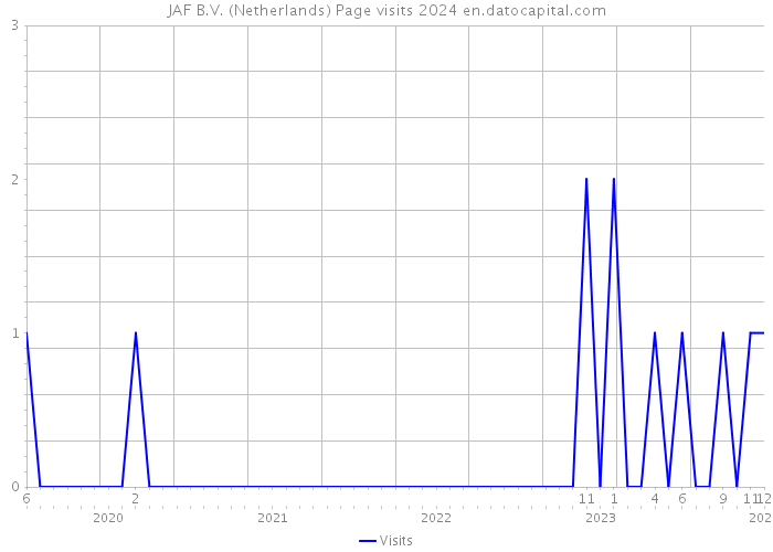 JAF B.V. (Netherlands) Page visits 2024 