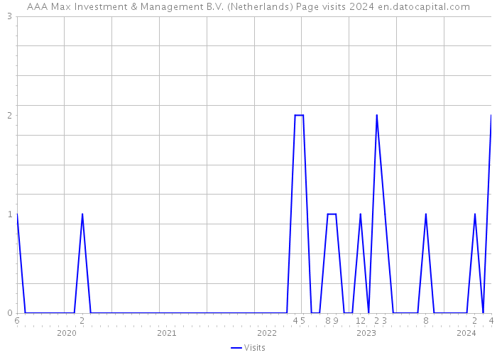 AAA Max Investment & Management B.V. (Netherlands) Page visits 2024 