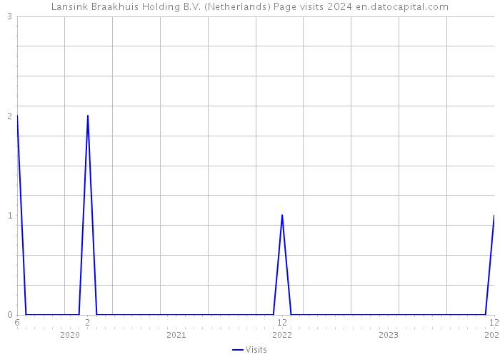 Lansink Braakhuis Holding B.V. (Netherlands) Page visits 2024 