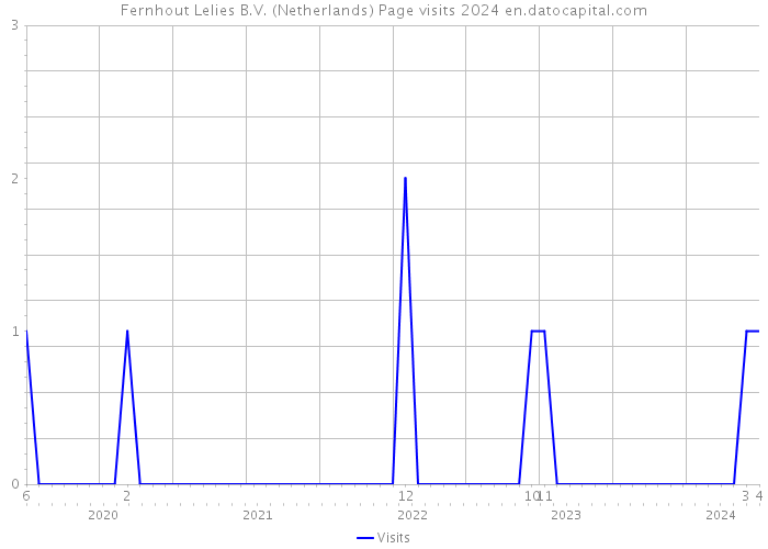 Fernhout Lelies B.V. (Netherlands) Page visits 2024 