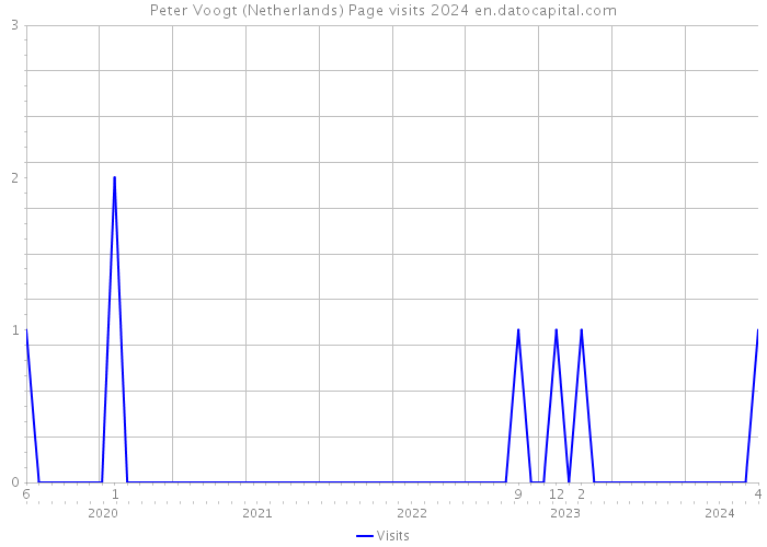 Peter Voogt (Netherlands) Page visits 2024 