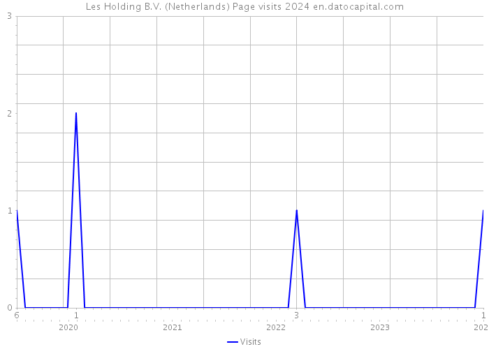 Les Holding B.V. (Netherlands) Page visits 2024 