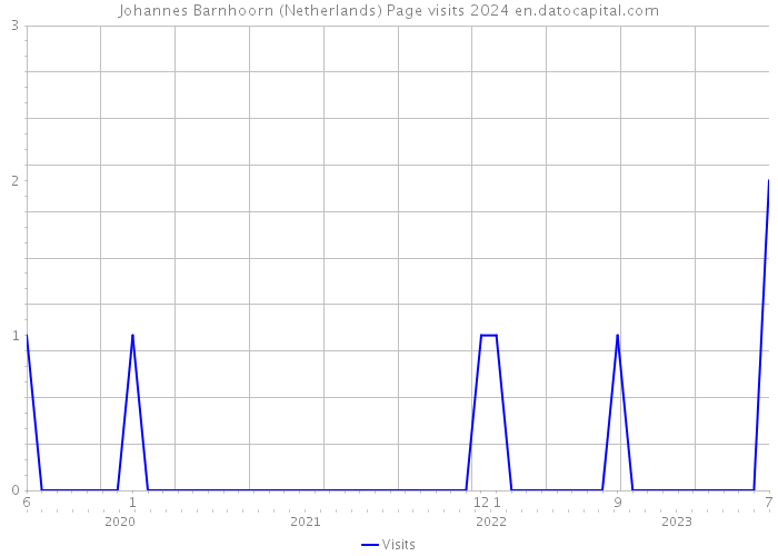 Johannes Barnhoorn (Netherlands) Page visits 2024 