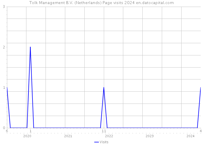 Tolk Management B.V. (Netherlands) Page visits 2024 