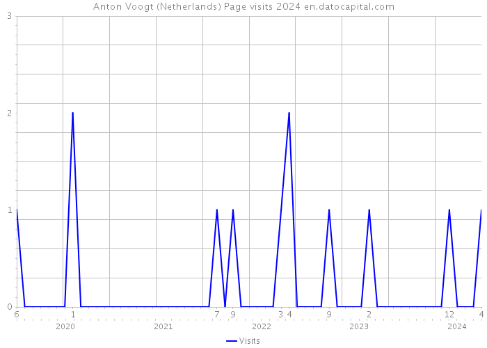 Anton Voogt (Netherlands) Page visits 2024 