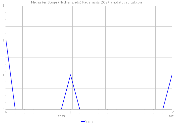 Micha ter Stege (Netherlands) Page visits 2024 