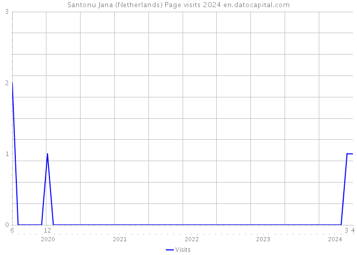 Santonu Jana (Netherlands) Page visits 2024 