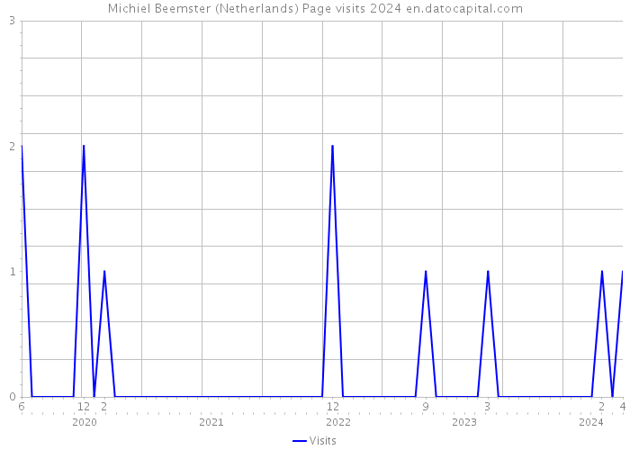 Michiel Beemster (Netherlands) Page visits 2024 
