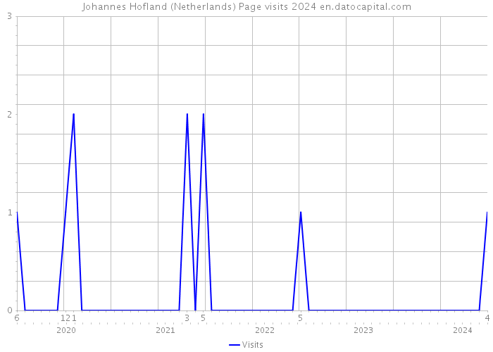 Johannes Hofland (Netherlands) Page visits 2024 