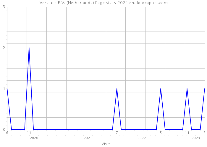 Versluijs B.V. (Netherlands) Page visits 2024 