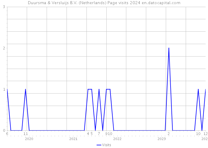 Duursma & Versluijs B.V. (Netherlands) Page visits 2024 