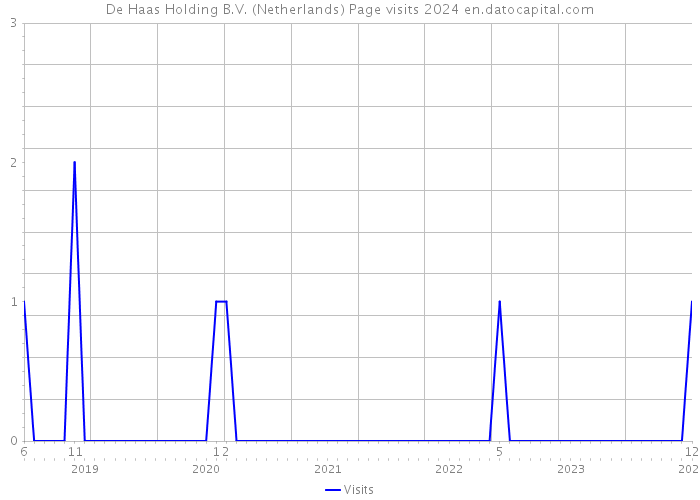 De Haas Holding B.V. (Netherlands) Page visits 2024 