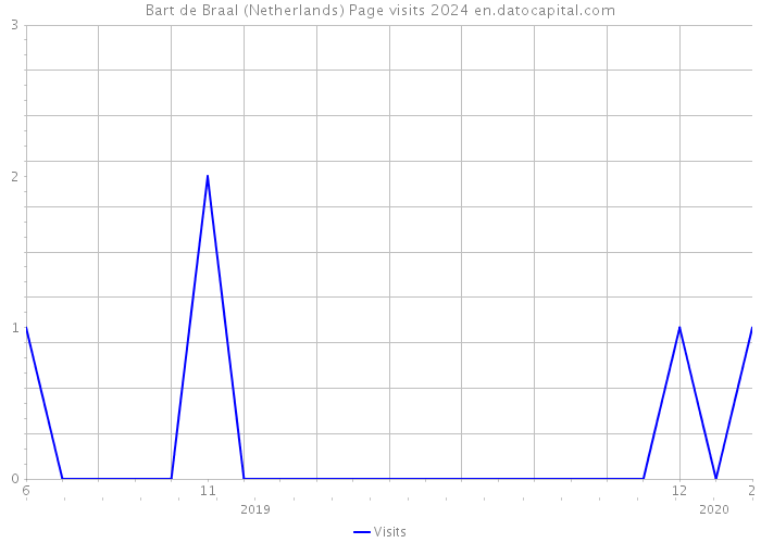 Bart de Braal (Netherlands) Page visits 2024 