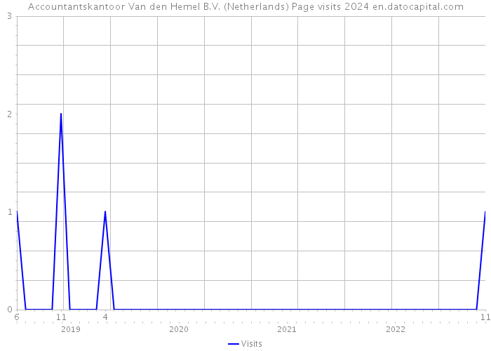 Accountantskantoor Van den Hemel B.V. (Netherlands) Page visits 2024 