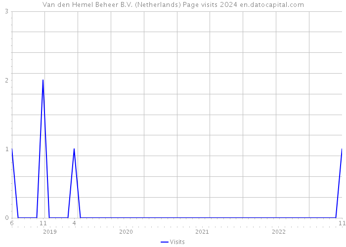 Van den Hemel Beheer B.V. (Netherlands) Page visits 2024 