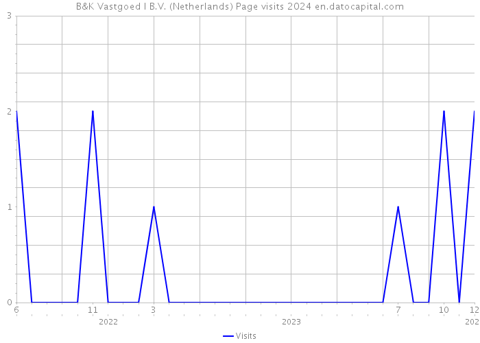B&K Vastgoed I B.V. (Netherlands) Page visits 2024 
