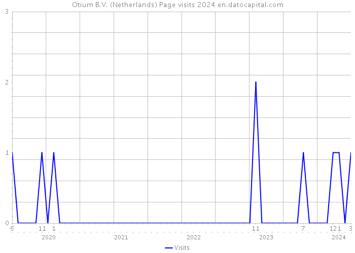 Otium B.V. (Netherlands) Page visits 2024 
