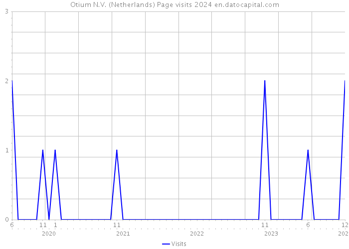 Otium N.V. (Netherlands) Page visits 2024 