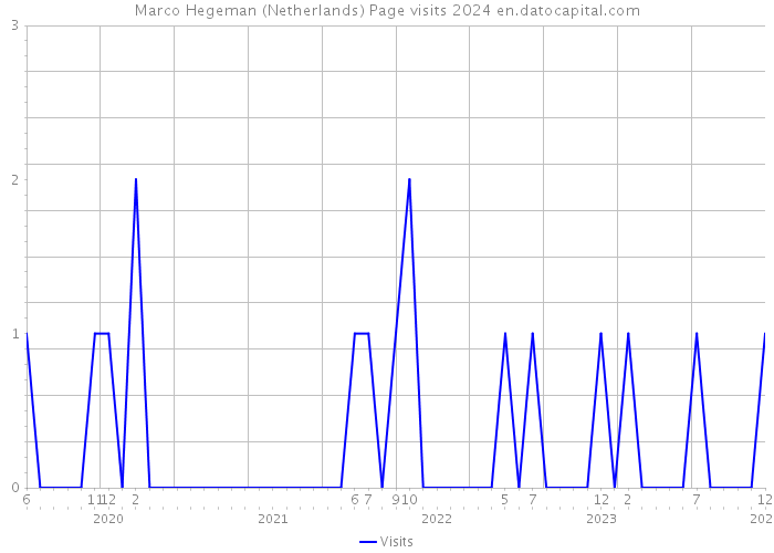 Marco Hegeman (Netherlands) Page visits 2024 