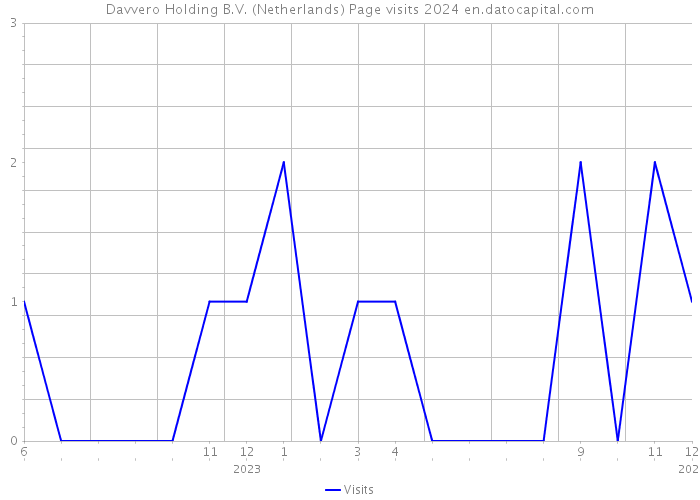 Davvero Holding B.V. (Netherlands) Page visits 2024 