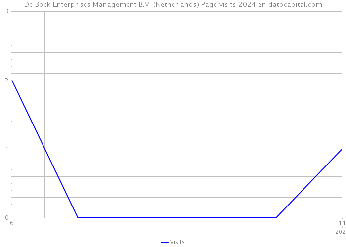 De Bock Enterprises Management B.V. (Netherlands) Page visits 2024 