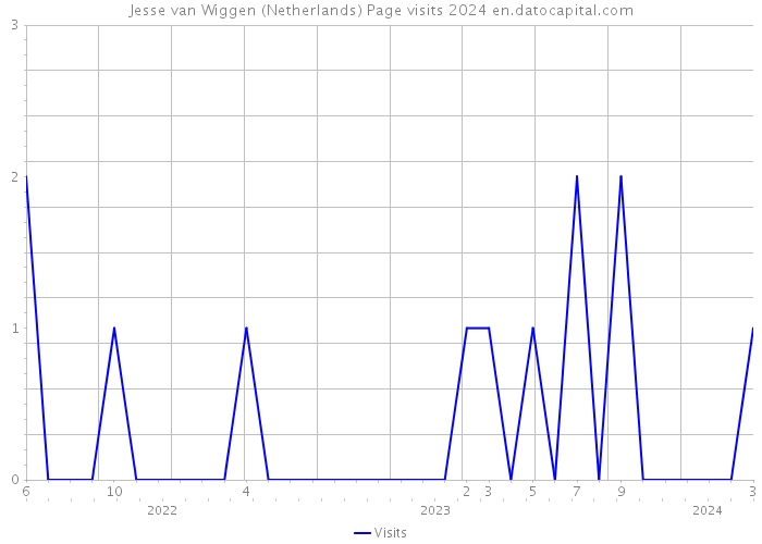 Jesse van Wiggen (Netherlands) Page visits 2024 