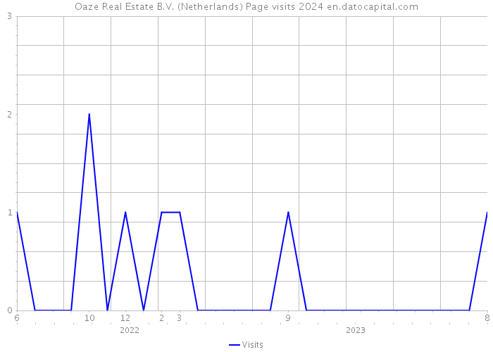 Oaze Real Estate B.V. (Netherlands) Page visits 2024 