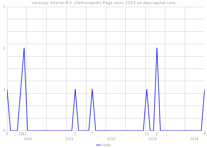 Versluijs Interim B.V. (Netherlands) Page visits 2024 