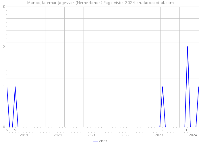 Manodjkoemar Jagessar (Netherlands) Page visits 2024 