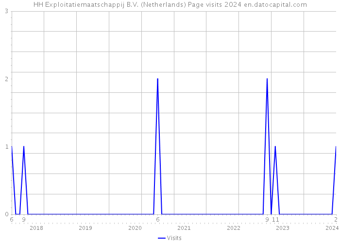 HH Exploitatiemaatschappij B.V. (Netherlands) Page visits 2024 