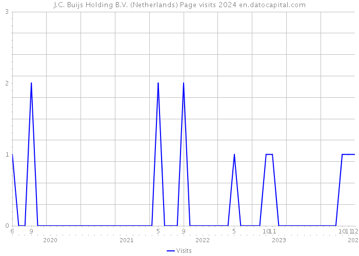 J.C. Buijs Holding B.V. (Netherlands) Page visits 2024 