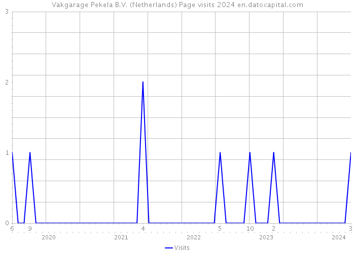 Vakgarage Pekela B.V. (Netherlands) Page visits 2024 