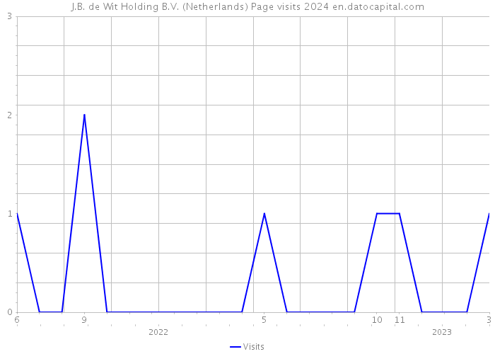J.B. de Wit Holding B.V. (Netherlands) Page visits 2024 