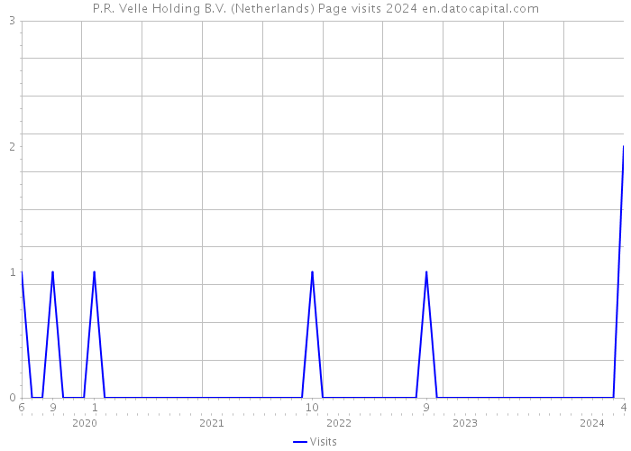 P.R. Velle Holding B.V. (Netherlands) Page visits 2024 