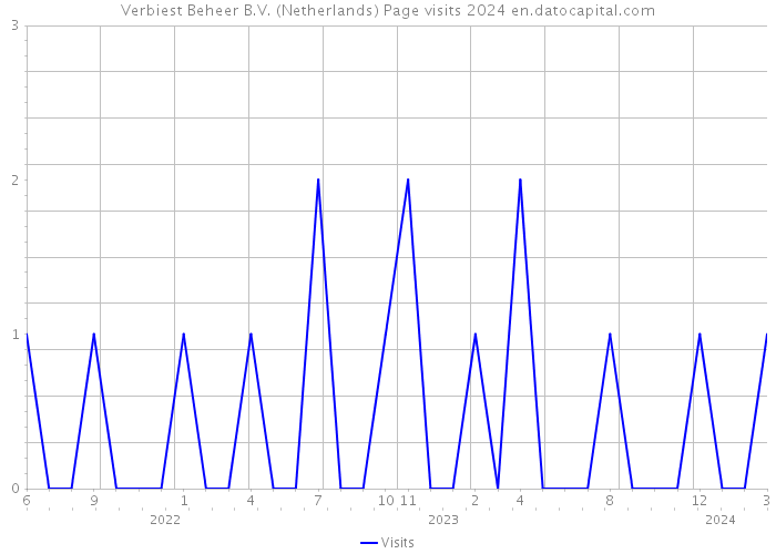 Verbiest Beheer B.V. (Netherlands) Page visits 2024 