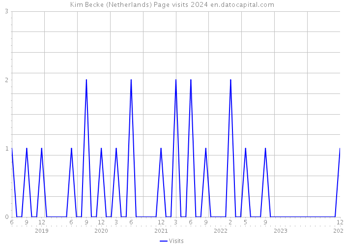 Kim Becke (Netherlands) Page visits 2024 