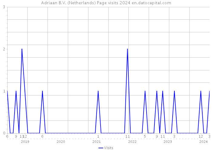 Adriaan B.V. (Netherlands) Page visits 2024 