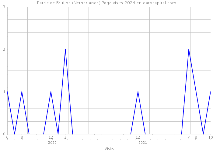 Patric de Bruijne (Netherlands) Page visits 2024 