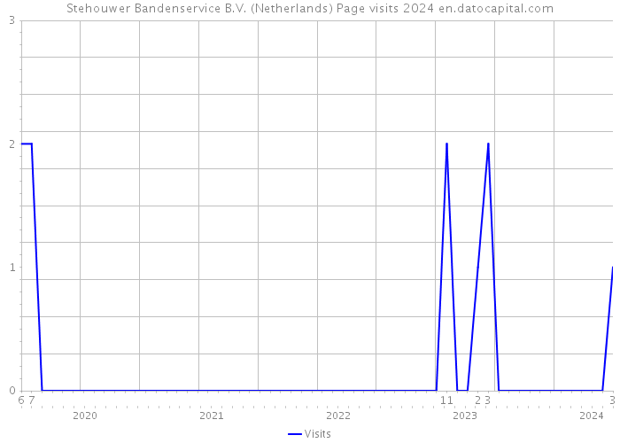 Stehouwer Bandenservice B.V. (Netherlands) Page visits 2024 